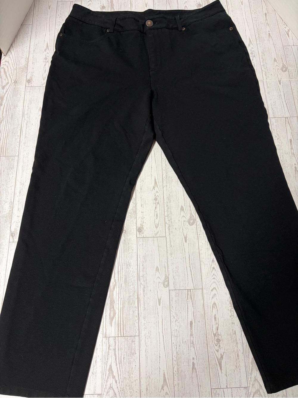 Christopher & Banks Black Straight Leg Pants Size 16